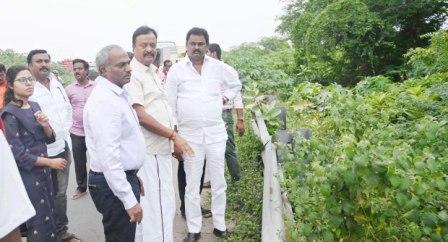 எம்பி மற்றும் எம்எல்ஏ உடன் ஆய்வு மேற்கொண்ட ஆட்சியர்